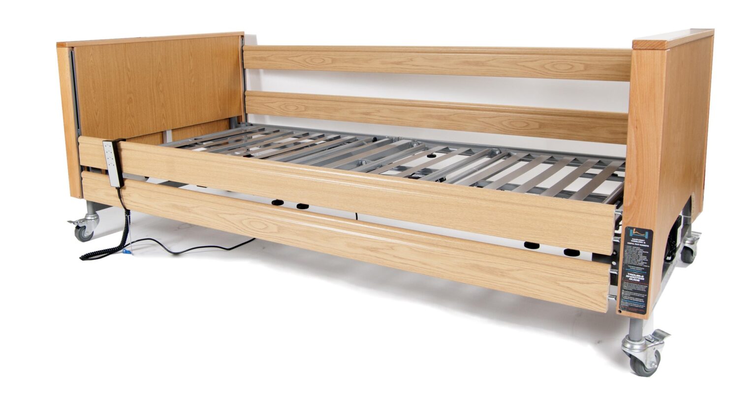 Haevest Healthcare Woburn Standard Profiling Bed with side rails Care