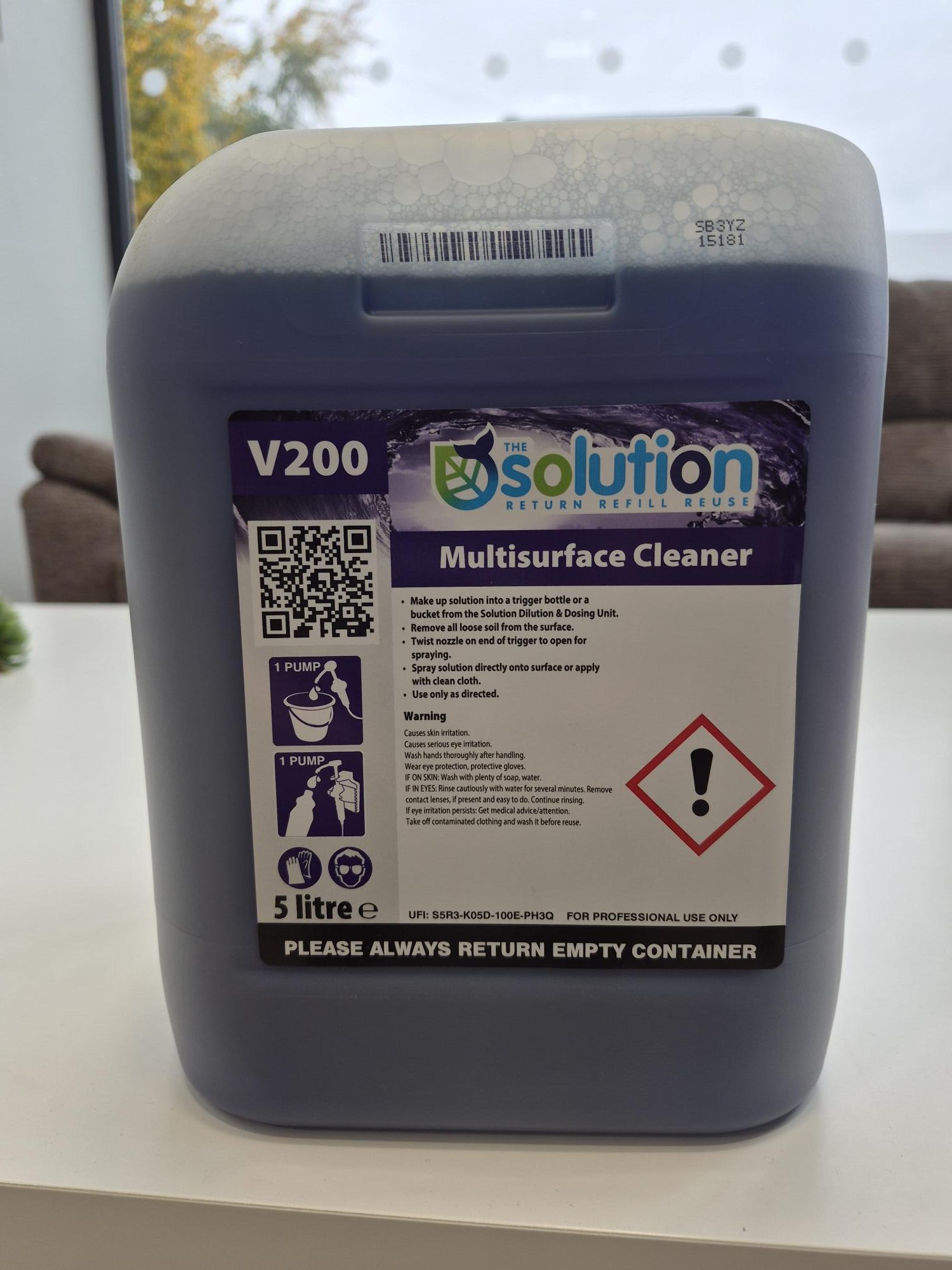 V200 The Solution Multi Purpose Cleaner 5 Litre